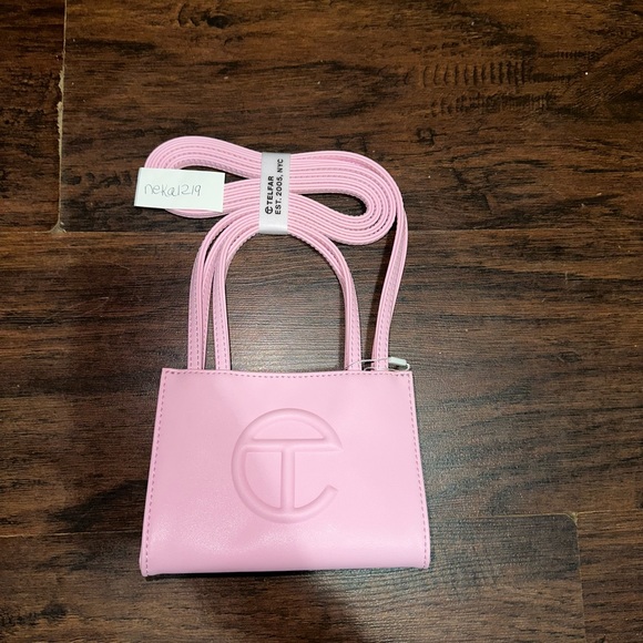 Telfar Handbags - Small Bubblegum Pink Telfar Bag